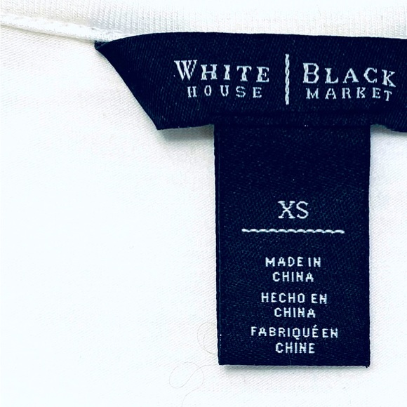 🌹White House Black Market Two-piece Embroidered Tunic Top, Size XS, White - Picture 6 of 9